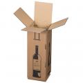 [17521] Flaschenversandkarton 1er Magnum 144x144x425 mm 2-wellig braun